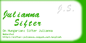 julianna sifter business card
